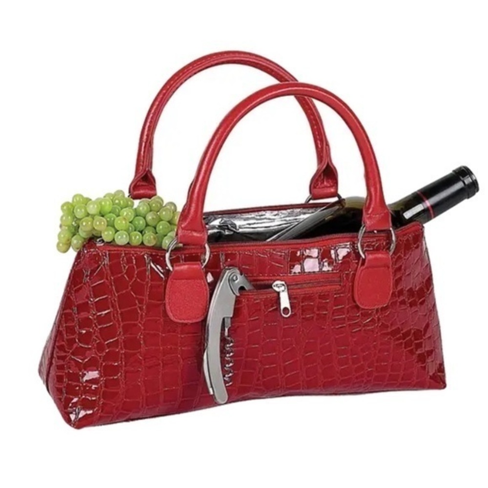 COPY - 🍷‼️NWT‼️ INSULATED WINE CLUTCH AND CORKSCREW!